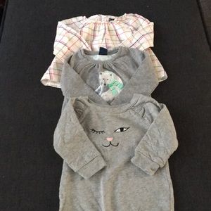 3 babyGap tops.